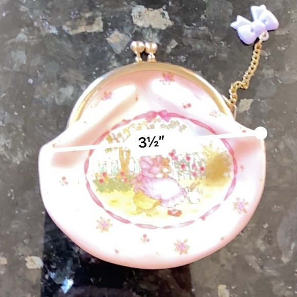 SANRIO 1989 Coin Purse Meadow Sweet Girl Bear Rare Vintage With Charm - Picture 8 of 10